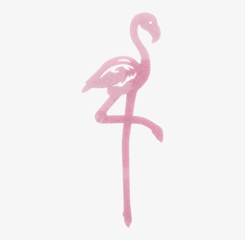 Pink Flamingo Cake Topper By Rice Dk - Cake, transparent png download