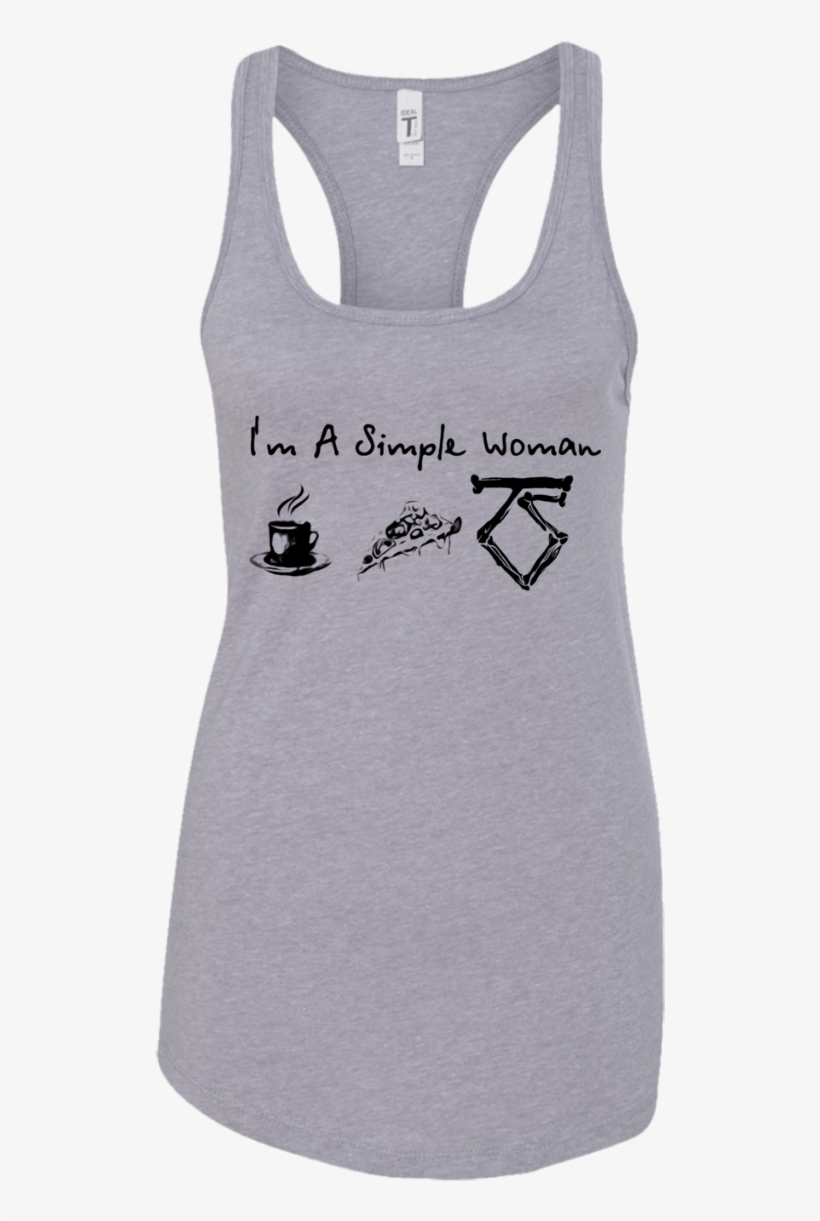 I'm A Simple Woman Coffee Pizza And Twisted Sister - Shirt, transparent png download