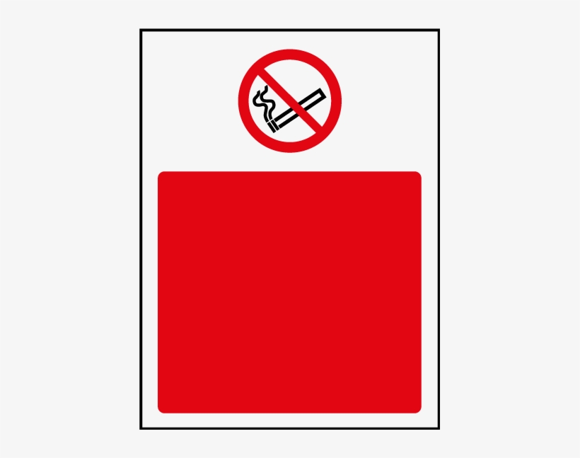 Custom No Smoking Sign - 100x250mm No Smoking Beyond This Point - Rigid, transparent png download