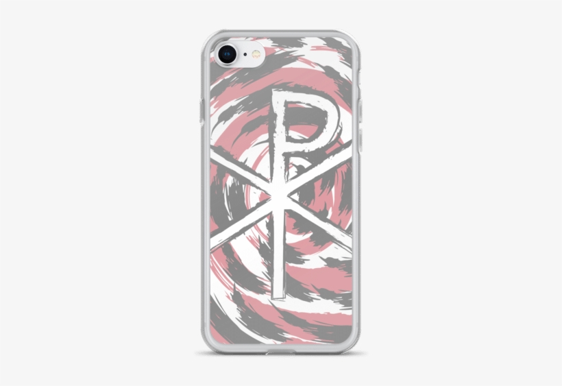 Chi Rho Christogram Modern Pink Gray Iphone Case - Chi Rho, transparent png download