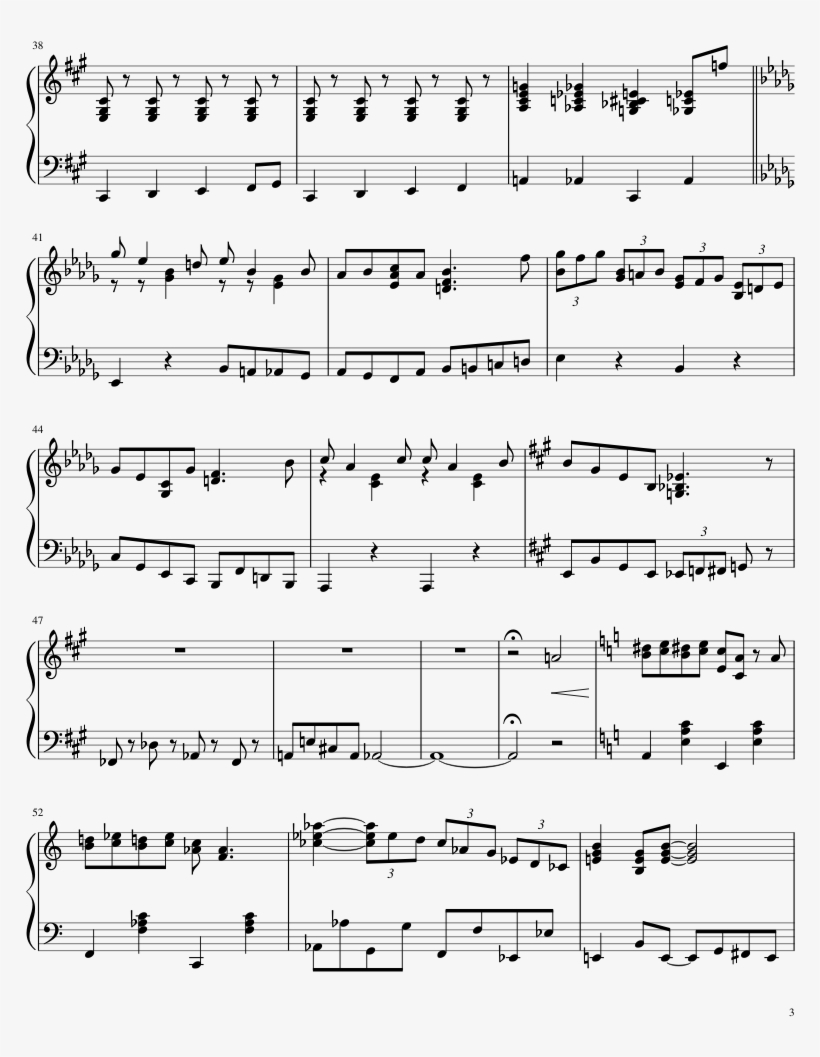 The Oogie Boogie Song Sheet Music 3 Of 5 Pages - Oogie Boogie's Song, transparent png download