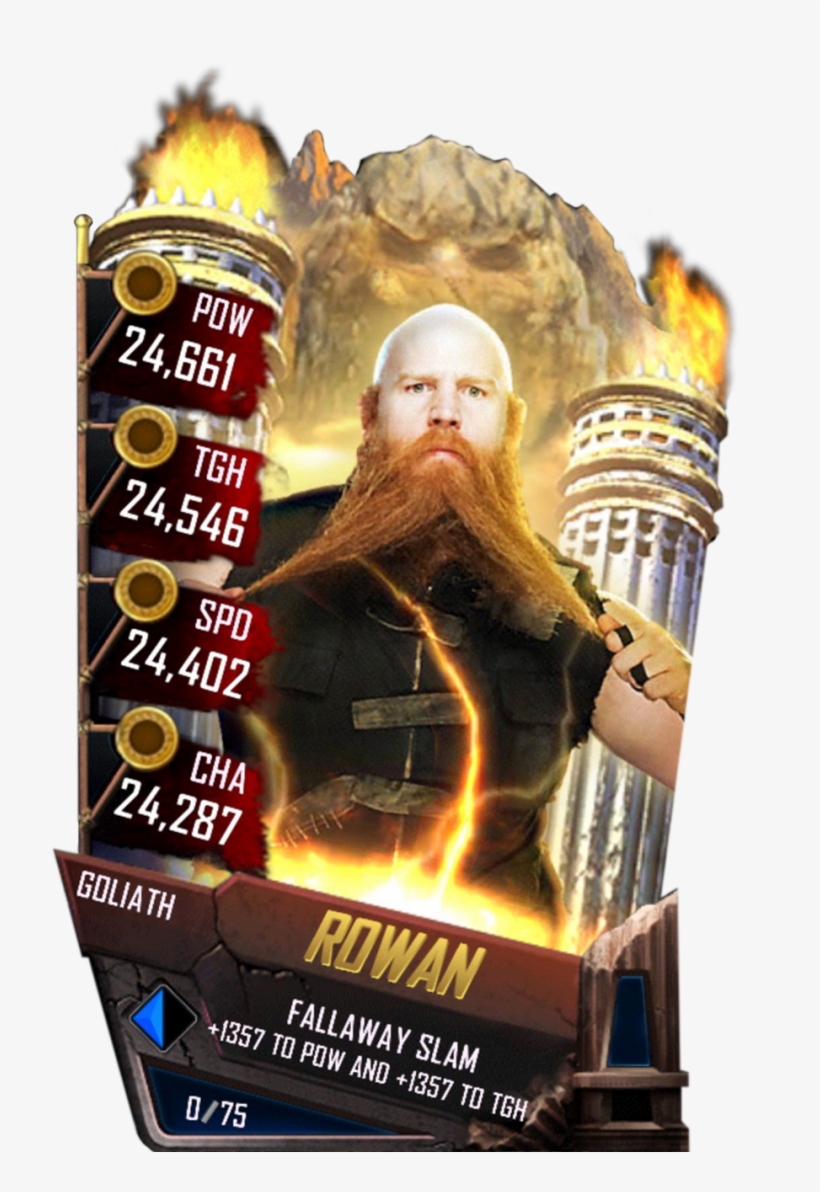 Rowan S4 20 Goliath - Wwe Supercard Goliath Cards, transparent png download