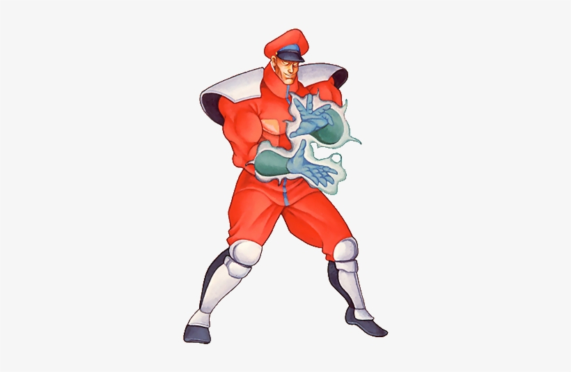 M Bison Using Psyco Power As Seen In Street Fighter - Street Fighter 2 M Bison, transparent png download
