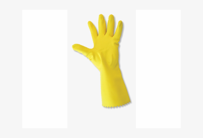Yellow Household Rubber Gloves - Sign, transparent png download