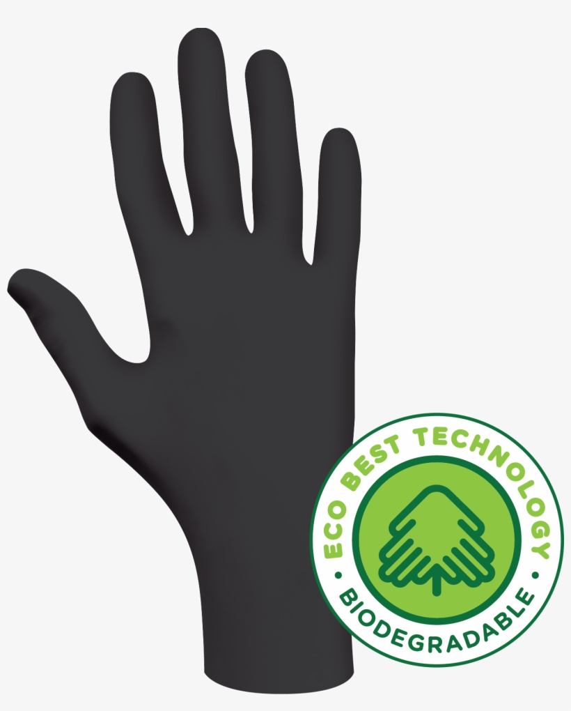 6112pf Showa® N Dex™ Biodegradable Single Use Black - Showa 6110, transparent png download