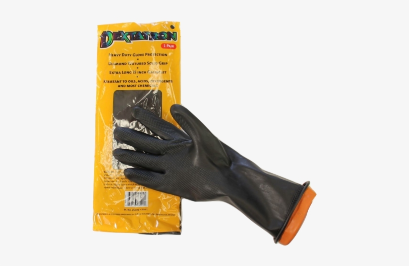Dextatron Thick Rubber Gloves - Glove, transparent png download