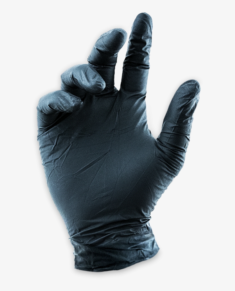 Black Lifeguard Nitrile Food Gloves - Landsberg Gloves 641snb Black Lifeguard Nitrile Food, transparent png download