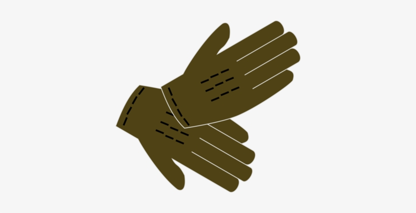 Rubber Glove Clothing Leather - Free Clip Art Glove, transparent png download