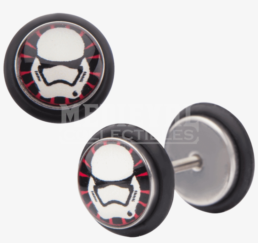 First Order Stormtrooper Screw Back Earrings - Star Wars Sw7stsber01 Episode, transparent png download