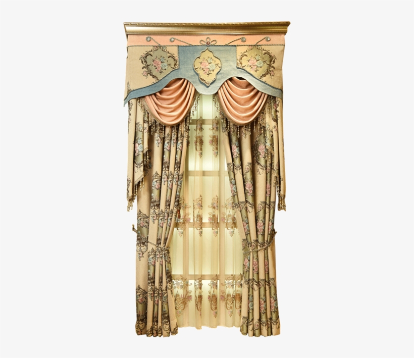 Hot Selling Cheap Jacquard European Style Luxury Window - Window Valance, transparent png download