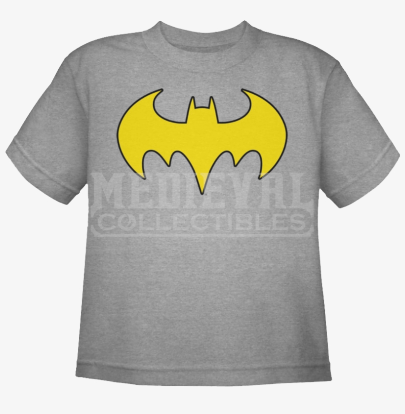 Kids Classic Batgirl Logo T-shirt - Youth: Rocky - Mighty Mick's Gym, transparent png download