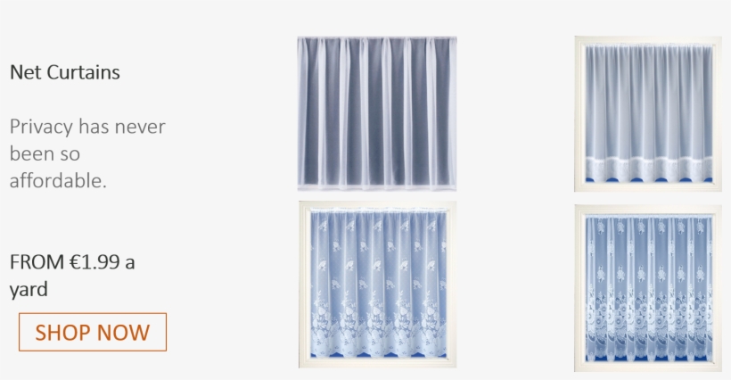 Our Departments - New York White Net Curtains 36", transparent png download