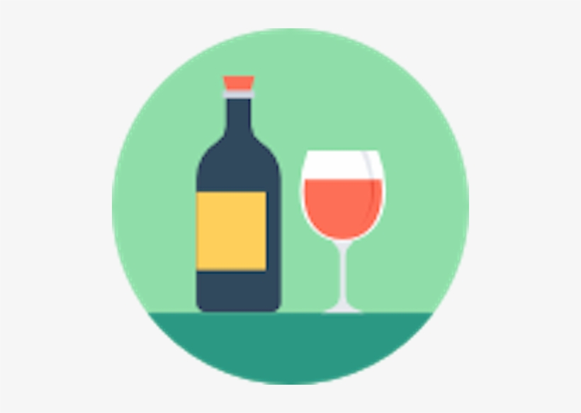 Wine-bottle - Wine Glass, transparent png download