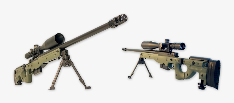 This Precision Rifle Is Outfitted With Nightforce Optics - Gun, transparent png download