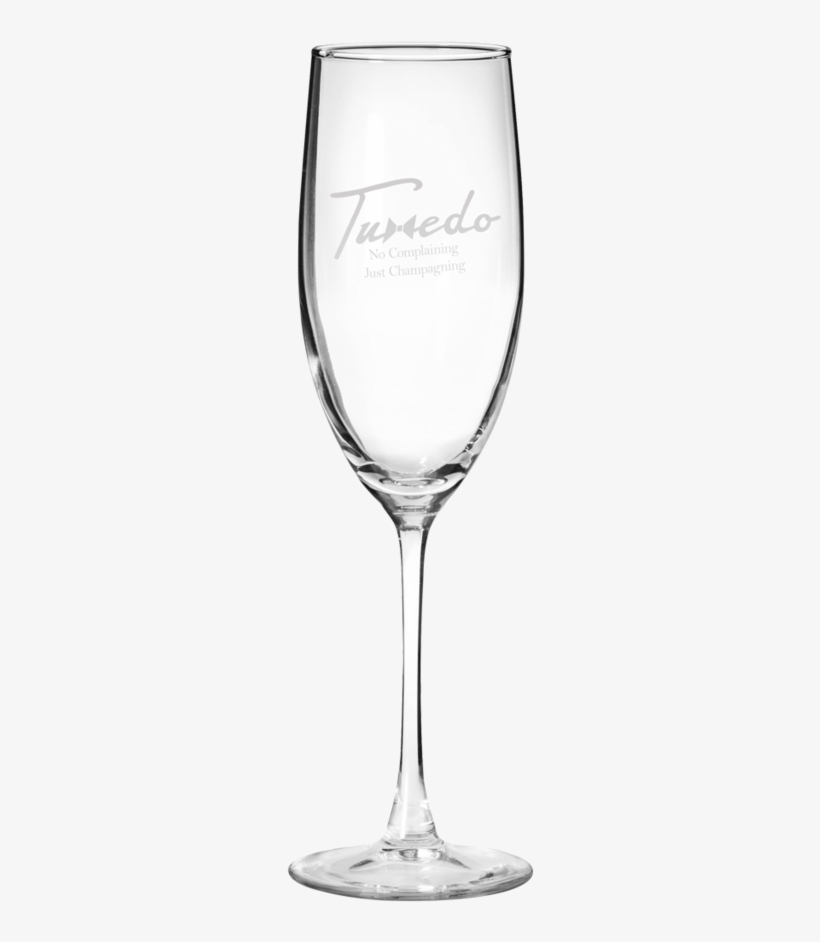 Tuxedo Champagne Flute - Wine Glass, transparent png download