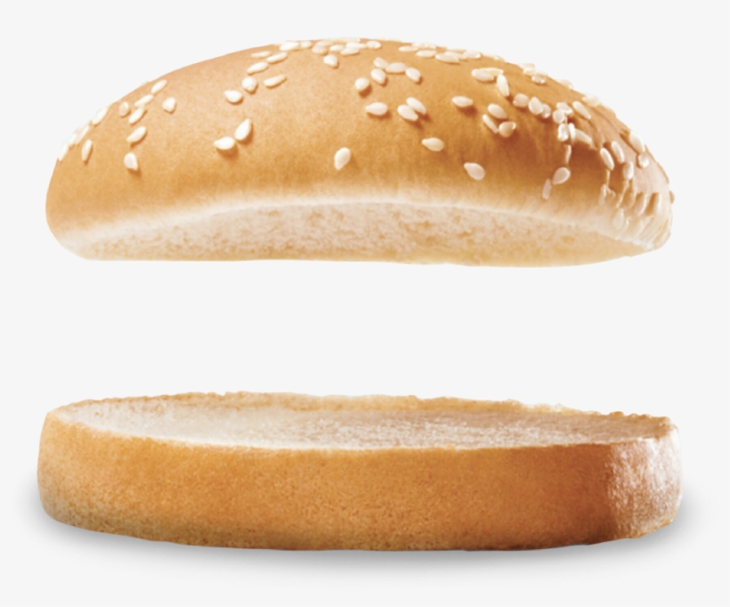 Bun, With Shadow Hamburgerbun Hamburger Bun Sesameseeds Bun PNG Image