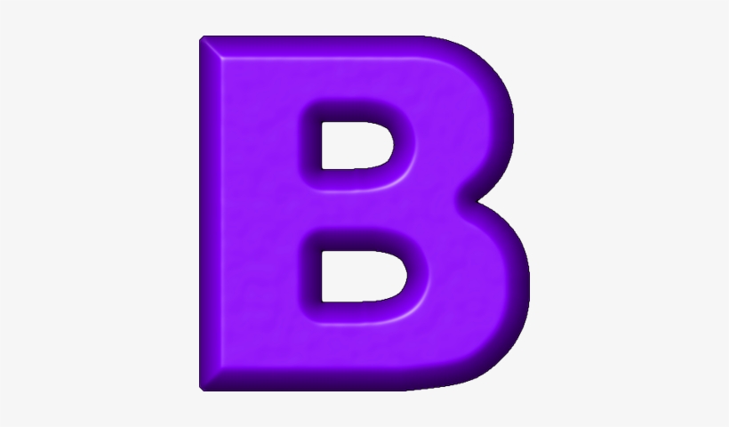 Purple Refrigerator Magnet B - Letter B, transparent png download