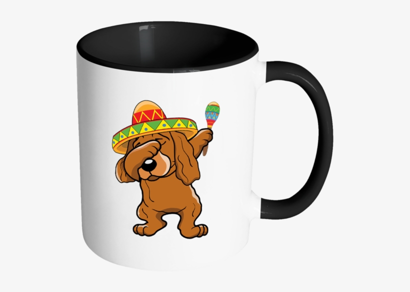 Dabbing Cocker Spaniel Dog In Sombrero - Birthday Cup For Wife, transparent png download