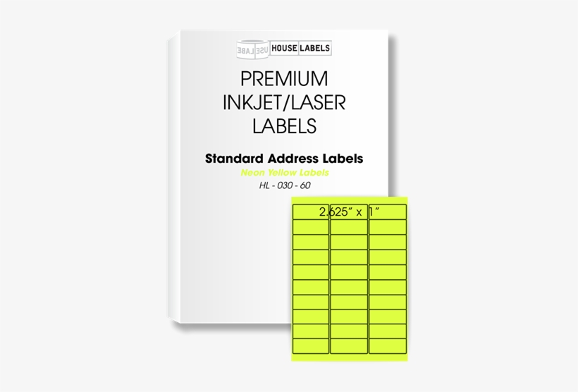 Picture Of Houselabels' Brand, 30 Labels Per Sheet, - Label, transparent png download