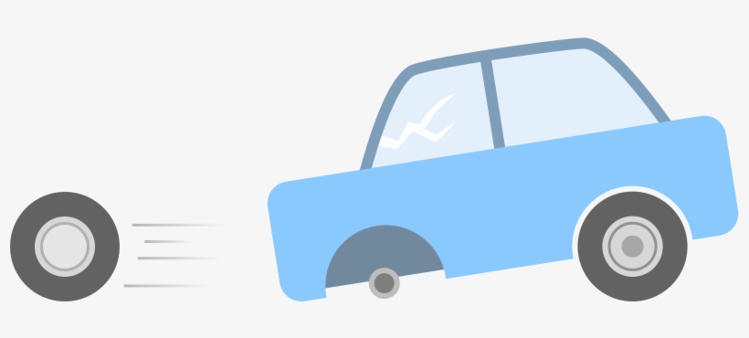 Cartoon Of Broken Car - Broken Car Cartoon Png, transparent png download