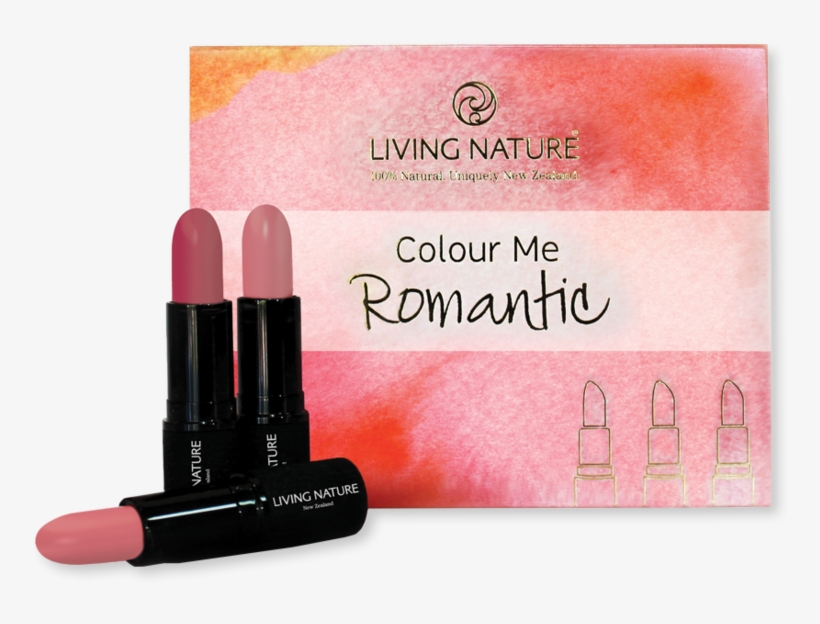 Colour Me Romantic - Living Nature Lipstick Set Colour Me Vibrant, transparent png download