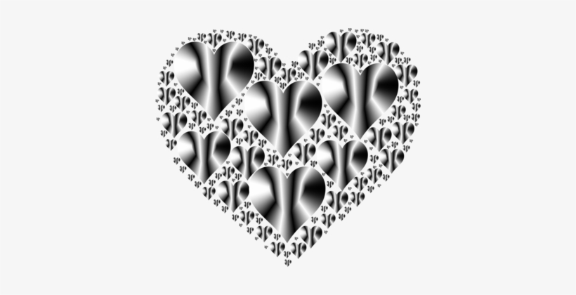 Heart Love Romance Computer Icons Black And White - Portable Network Graphics, transparent png download