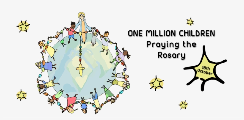 One Million Children Praying The Rosary, transparent png download