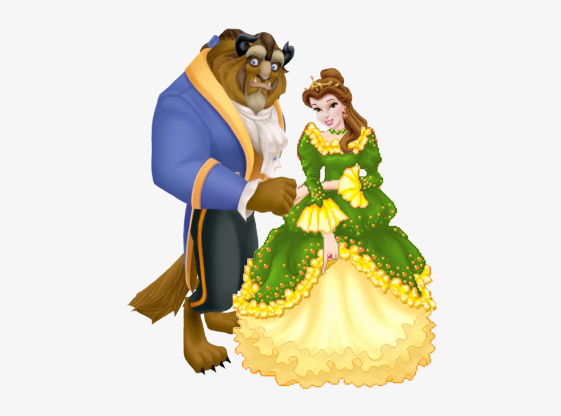 Belle Amp Beast Together Clipart - Beast Disney, transparent png download