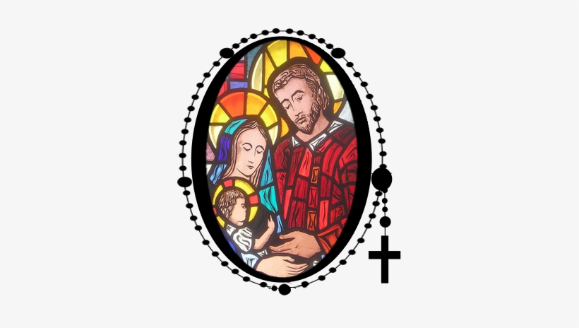 Holyfamilythisone2 - Holy Family Stained Glass, transparent png download
