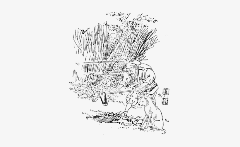 The Deeper He Dug The More Gold Coins Did The Old Man - Story Of The Old Man Who Made Withered Trees To Flower, transparent png download