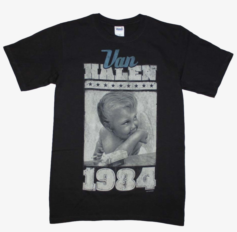 1984 Sketch Van Halen T-shirt - Van Halen 1984 Baby Jumbo Print T-shirt, transparent png download