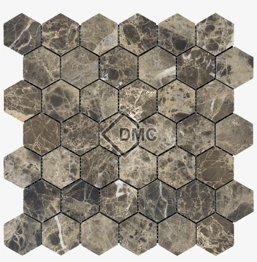 Emperador Dark 2″ Hexagon - Product, transparent png download