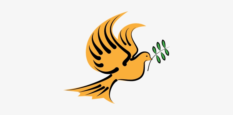 Dove Carrying An Olive Branch - Dove With Olive Branch Vector, transparent png download