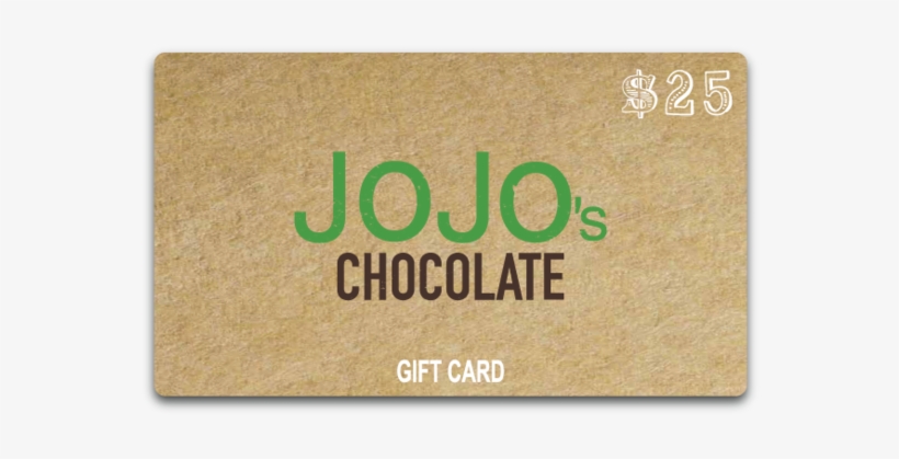 Jojo's Chocolate Gift Card - Gift Card, transparent png download