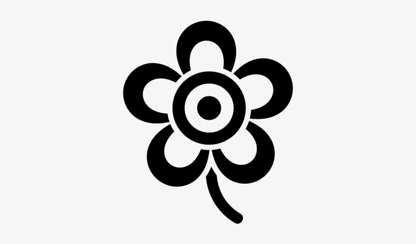 Flower Shape Of Five Petals Vector - Dibujos, transparent png download