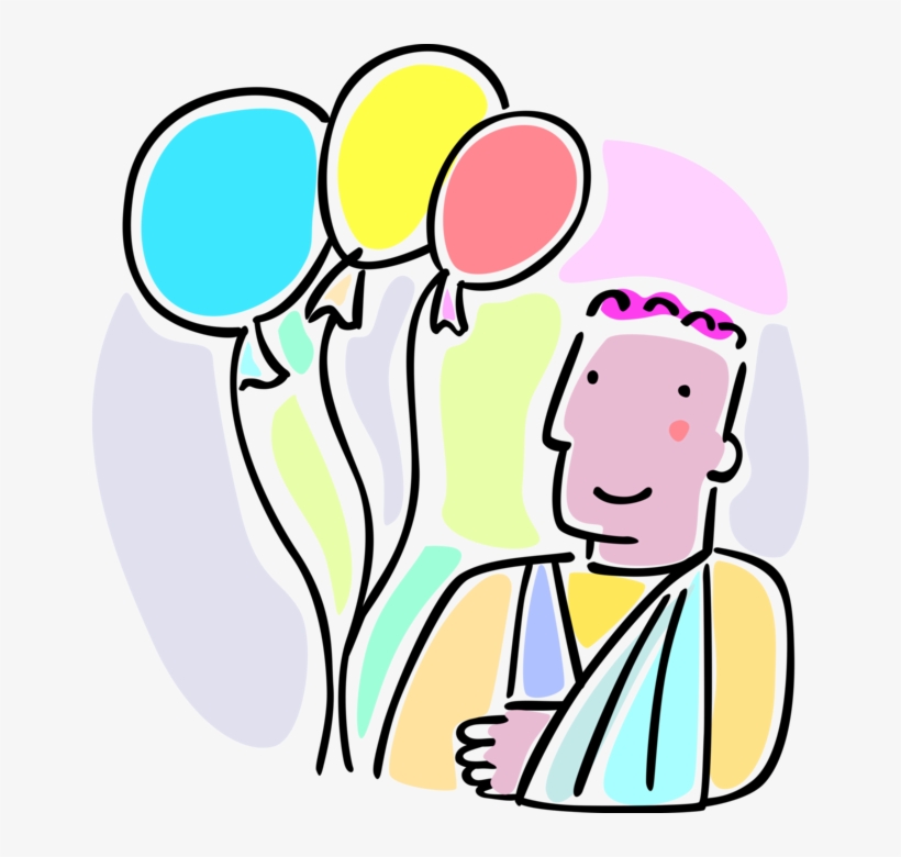 Vector Illustration Of Accident Victim Boy With Arm, transparent png download