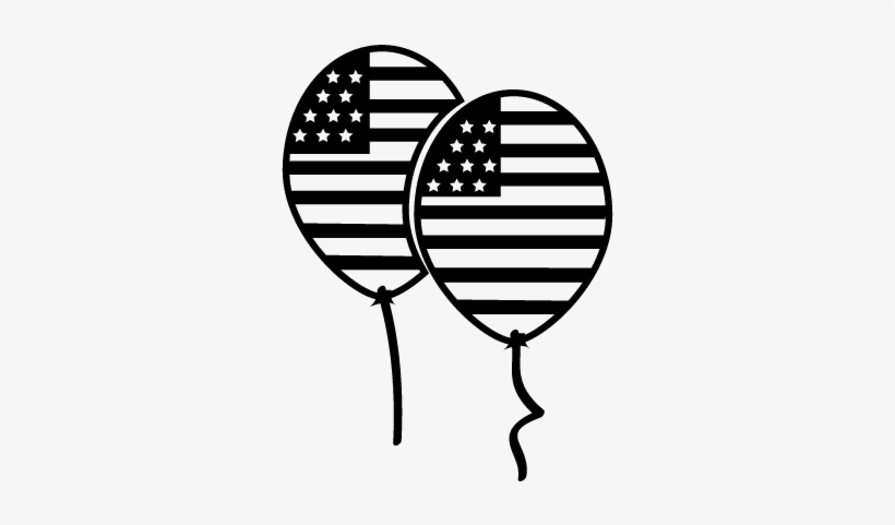 July Fourth Balloons Vector - Coloriage Adulte Flamant Rose, transparent png download