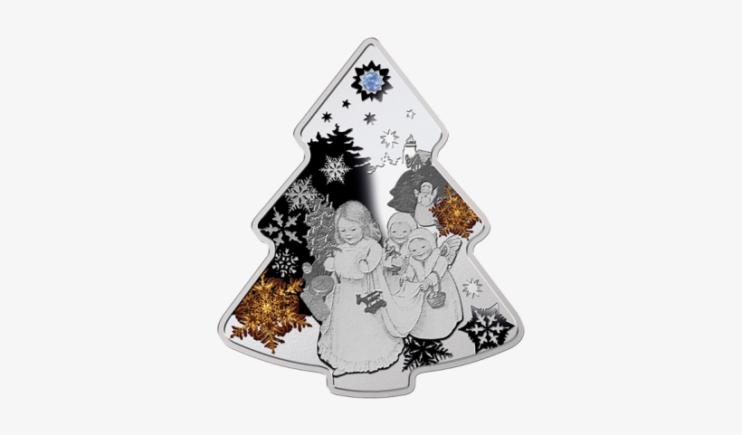 Niue 2013 2$ Christmas Tree 2013 Proof Silver Coin - Christmas Tree, transparent png download