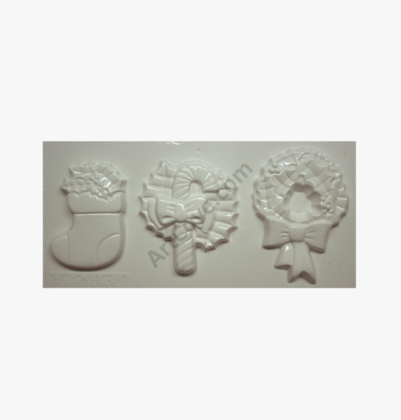 3 Christmas Ornaments Plaster Mold, transparent png download