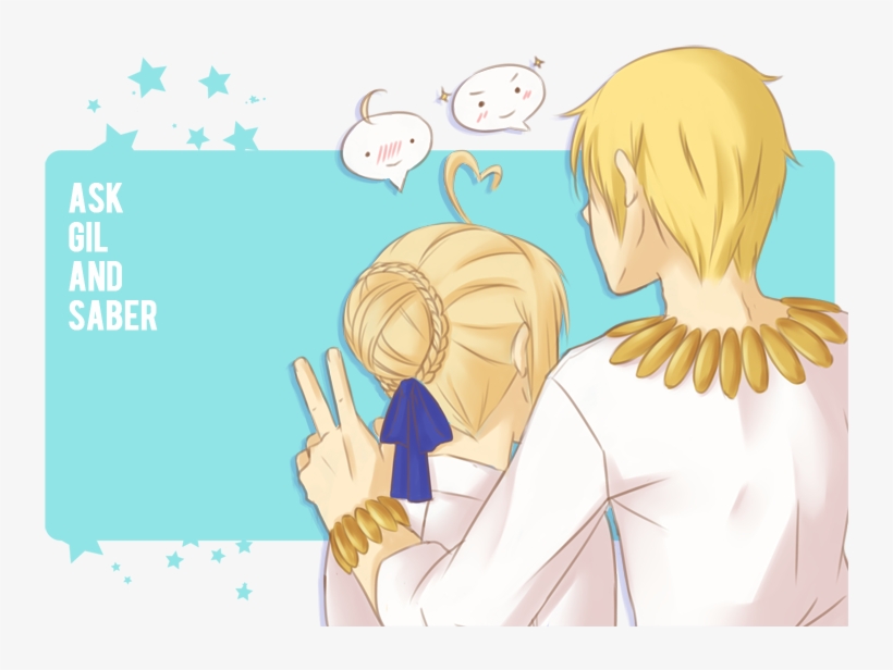 Gil And Saber, transparent png download