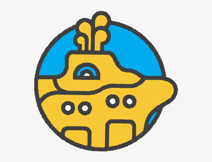 City Bean Icon Yellow Submarine Large Color, transparent png download