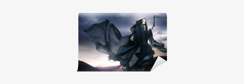 Grim Reaper On Dark Background Getty, transparent png download