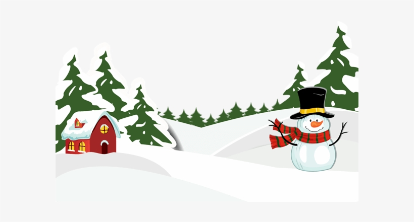 Snowy Ground With Snowman Png Clipart Image - White Snowy Ground Transparent, transparent png download