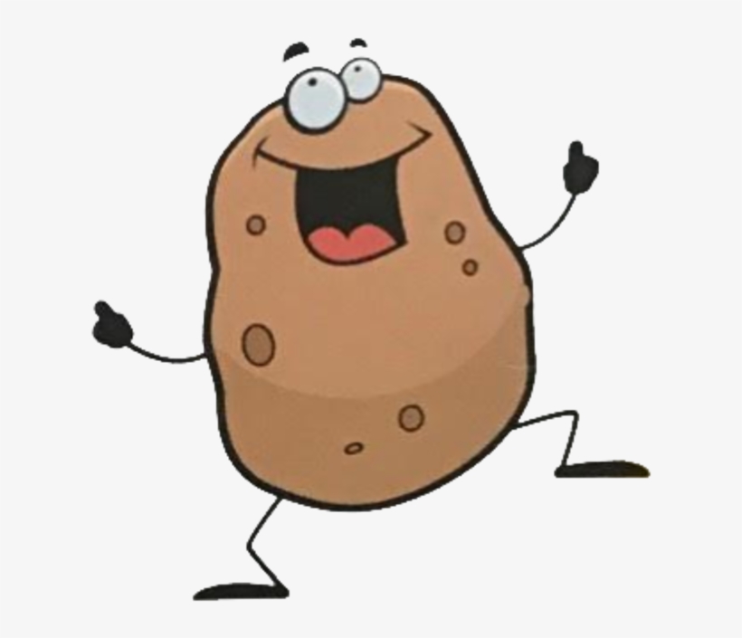 Graphic Royalty Free Download The Dancing Delivery - Cartoon Potato Running, transparent png download
