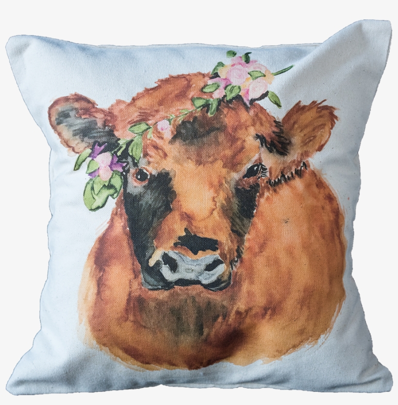 Red Floral Cow - Bedroom, transparent png download
