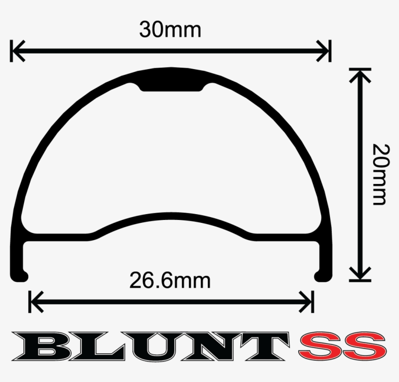 Profile - Velocity Blunt Ss Rim 29 32h Black, transparent png download