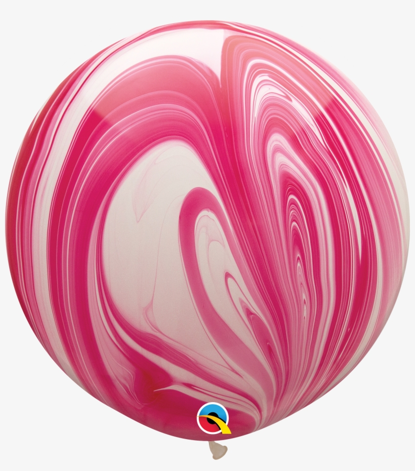 Helium Inflated Balloons Flamingo Marble Latex - Superagate Balloon, transparent png download