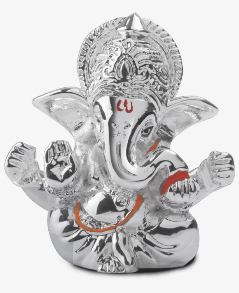 Product Details - Silver Ganesh Murti Png, transparent png download