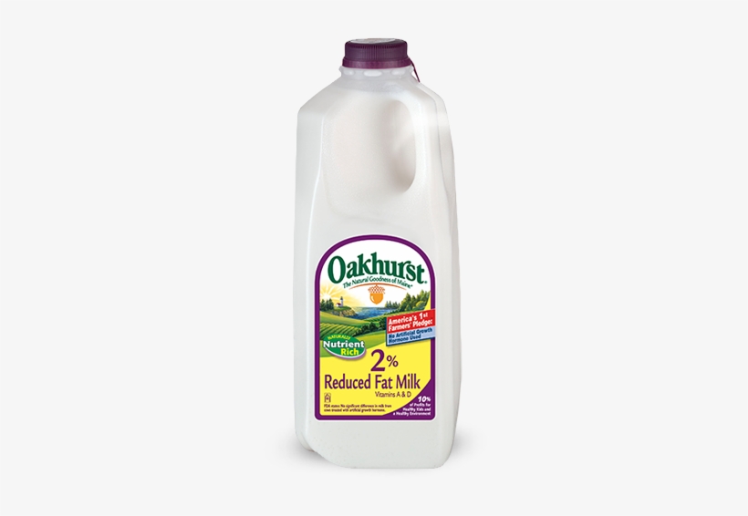 2% Reduced Fat Milk - Oakhurst 2% Reduced Fat Milk, 32 Fl Oz, transparent png download