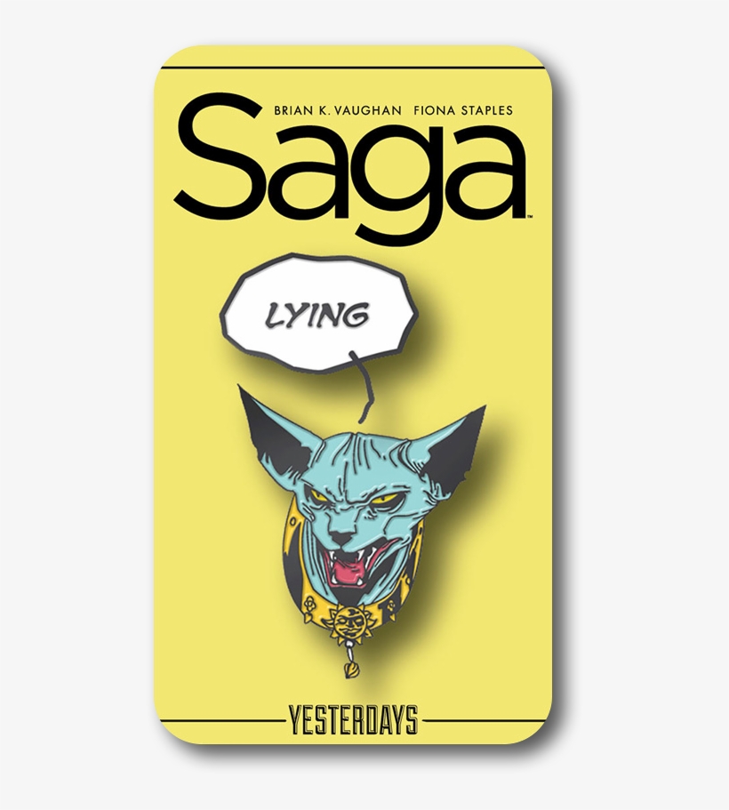 Lying Cat Pin - Saga Lying Cat Pin, transparent png download